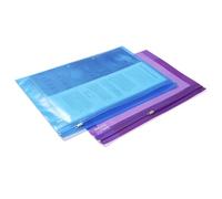 Rapesco 0798 Plastic Wallet Zip Folder, Metal Zip, A4+,Pack of 25
