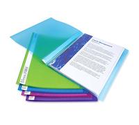Rapesco 0915 Flexible Display Book, 10 Pockets, A4, Assorted Colours, Pack of 10