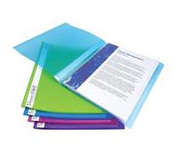 Rapesco Flexi Display Book 0916 – A4, 20 Pockets, Assorted Colours – Pack of 10
