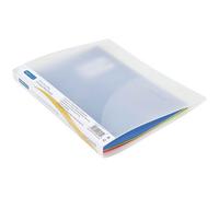 Rapesco 0923 2-Ring Binder, 25 mm Spine, A4, Clear Transparent, Pack Of 10