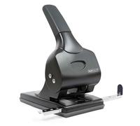 Rapesco 1015 Heavy Duty ALU 65 Metal 2-Hole Punch, 65 Sheet Capacity, Black