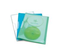 Rapesco 1043 ECO Pivot Clip File, A4, Assorted Transparent Colours, Pack of 5