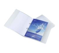 Rapesco 1045 Eco 2-Ring Binder, 40 mm Spine, A4, Clear Transparent, Pack Of 10
