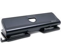 Rapesco 1054 720 4-Hole Metal Punch, 22 Sheet Capacity, Black Black Single