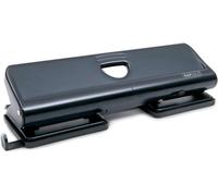 Rapesco 1054 720 Metal Hole Punch, 4-Hole, 22 Sheet Capacity, Black, Manual