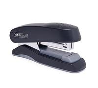 Rapesco 1064 Flat Clinch Heavy Duty Half Strip Stapler, 25 Sheet Capacity, Black