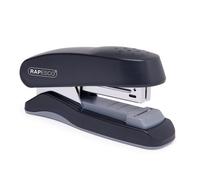 Rapesco 1064 Flat Clinch Heavy Duty Half Strip Stapler, 25 Sheet Capacity, Black