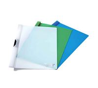 Rapesco 1100 ECO Clip Report Folder, A4, Assorted Colours, Pack of 10