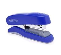 Rapesco 1143 Flat Clinch Half Strip Stapler, 25 Sheet Capacity, Blue