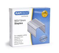 Rapesco 1239 923/15mm Galvanised Staples, Type 23, Box of 1000