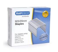 Rapesco 1241 923/20 mm Galvanised Staples, Type 23, Box of 1000