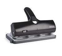 Rapesco 1293 Heavy Duty ALU 40 Metal 4-Hole Punch, 40 Sheet Capacity, Black