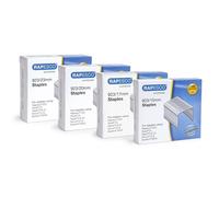 Rapesco 1318 Assorted Galvanised Heavy Duty Type 923 Staples, Pack of 4000 | 4000 Staples Type 923 (1000 x 15 mm, 1000 x 17 mm, 1000 x 20 mm and 1000 x 23 mm)