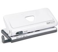 Rapesco 1321 Adjustable 6-Hole Organiser/Diary Punch, 10 Sheet Capacity, White
