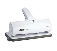 Rapesco 1324 Heavy Duty ALU 40 Metal 4-Hole Punch, 40 Sheet Capacity, White