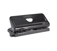 Rapesco 1342 Adjustable 6-Hole Organiser/Diary Punch, 10 Sheet Capacity, Black