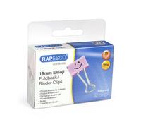 Rapesco 1349 19 mm Fun Foldback Clips, Candy Pink, Pack of 20