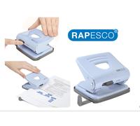 Rapesco 1359 825 2-Hole Metal Punch, 25 Sheet Capacity, Powder Blue