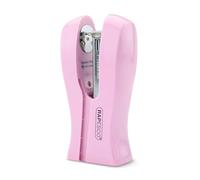 Rapesco 1378 Stand Up/Space-Saving Stapler, 20 Sheet Capacity, Candy Pink
