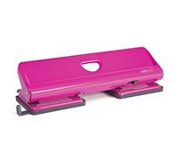 Rapesco 1385 720 4-Hole Metal Punch, 22 Sheet Capacity, Hot Pink