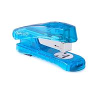 Rapesco 1393 Snapper Sea-Thru Half Strip Stapler, 20 Sheet Capacity, Transparent Blue