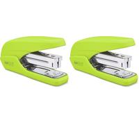 Rapesco 1395 X5-25ps Less Effort Stapler, 25 Sheet Capacity, Green (Pack of 2)