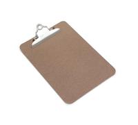 Rapesco 1402 Heavy Duty Hardboard Clipboard, A5, Brown