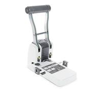 Rapesco 1404 ECO P1100 High-Capacity 2-Hole Punch, 100 Sheet Capacity, Soft White