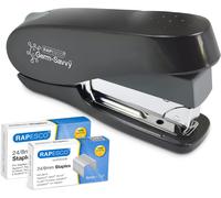 Rapesco 1466 Germ-Savvy Antibacterial, ECO Luna Less Effort Stapler with 2000 50