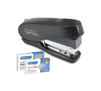 Rapesco Rapesco Germ Savvy Luna Eco Stapler Plastic 50 Sheet Black