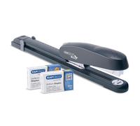 Rapesco 1480 ECO 790 Heavy Duty Long Arm Stapler with 2000 Staples, 50 Sheet Capacity, Charcoal