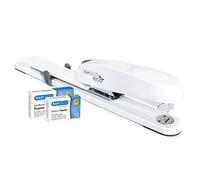 Rapesco 1481 ECO 790 Heavy Duty Long Arm Stapler with 2000 Staples, 50 Sheet Capacity, Soft White