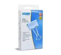 Rapesco 1490 19 mm Foldback Clips, Powder Blue, Pack of 80