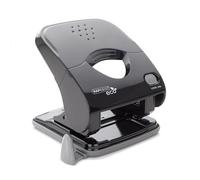 Rapesco 1525 ECO X5-40ps Less Effort 2 Hole Punch, 40 Sheet Capacity, Black