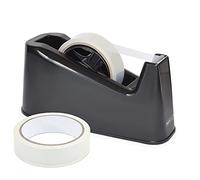 Rapesco 1540 500 Heavy Duty Tape Dispenser with 2 Tape Rolls, Black