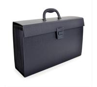 Rapesco 1555 19-Part Expanding Box File Document Organiser, A4+, Black