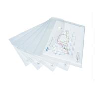 Rapesco Popper Wallet A5 Clear (5 Pack) 1588