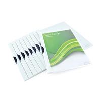 Rapesco 1594 ECO Clip Report Folder, A4, White, Pack of 10