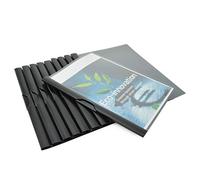 Rapesco 1595 ECO Clip Report Folder, A4, Black, Pack of 10