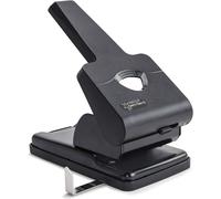 Rapesco 1631 Germ-Savvy Antibacterial: HD865-P Heavy Duty 2-Hole Punch - Blac