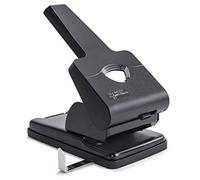 Rapesco 1631 Germ-Savvy Antibacterial HD865-P Heavy Duty 2-Hole Punch, Black