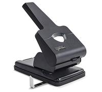 Rapesco 1631 HD865-P Heavy Duty 2-Hole Punch, Black | Germ-Savvy Antibacterial Protection