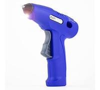 Rapesco 1635 Germ-Savvy Antibacterial, G4-7 USB Cordless Hot Melt Glue Gun with Integrated 4V Lithium-Ion Battery, Blue
