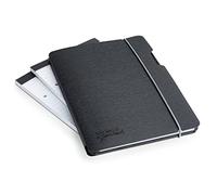 Rapesco 1637 Conference Portfolio Folder and 3 x Refill Pads with 160 Sheets, A5, Black