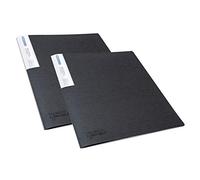 Rapesco 1643 Presentation Folder with Antibacterial Protection, 20 Pockets, A4, Black, Pack of 2