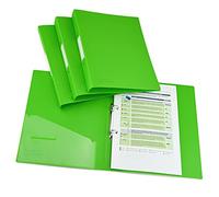 Rapesco 1662 2-Ring Binder with Antibacterial Protection, 35 mm Spine, A4, Green, Pack of 4
