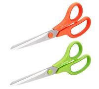 Rapesco 1666 Germ-Savvy Antibacterial, 21 cm Titanium Blade Soft Grip Handle Scissors, Assorted Colours, Pack of 2