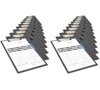 Rapesco 1745 Business Pack: 10 Standard Clipboards, A4+, Black (Pack of 2)