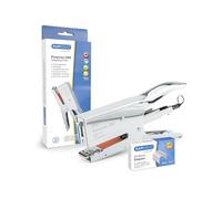 Rapesco 1794 Porpoise ONE Bypass Stapling Plier and 1000 Type 24/8mm Staples, ONE Size only for 2-45 Sheet Capacity, Chrome