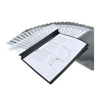 Rapesco 1815 ECO Presentation Project Folder, A4, Black, Pack of 25